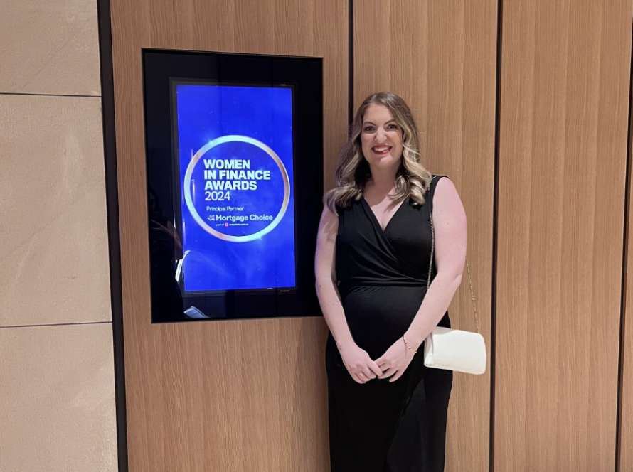 Associate Director Eliza Smith at Mortgage Choice Women in Finance Awards